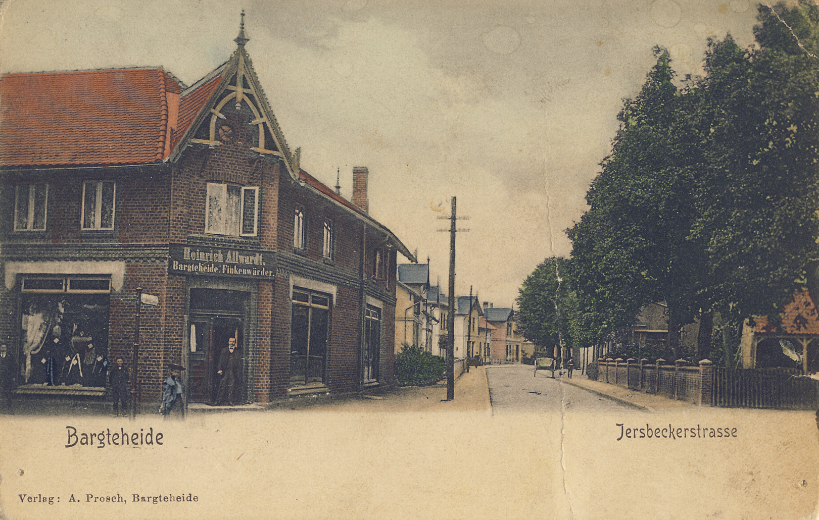 Bargteheide: Jersbeker Straße, um 1900