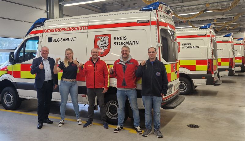 Vier neue Fahrzeuge für den Katastrophenschutz im Kreis Stormarn