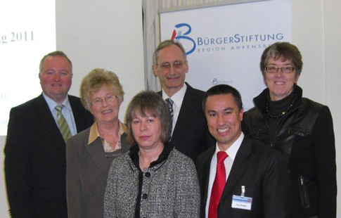 Die Referenten und Organisatoren: (von links) Dr. Henning Görtz, Christa Zeuke, Ilona Rakow, Dr. Michael Eckstein, Tim Woidtke, Christiane Appel