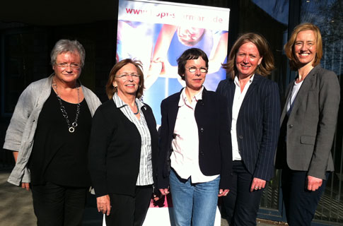 Annelie Strehl, Halina Waltz, Birte Kruse-Gobrecht, Sabine Rautenberg, Bettina Spechtmeyer-Högel (nicht auf dem Foto: Irene Schumann)