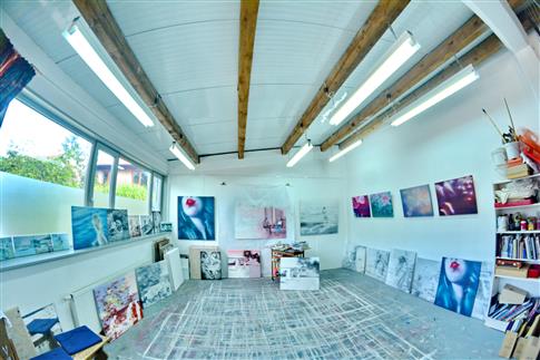 Einblick in das Atelier von Gudrun Eleonore Siegmund bei den Kunst Orten 2014