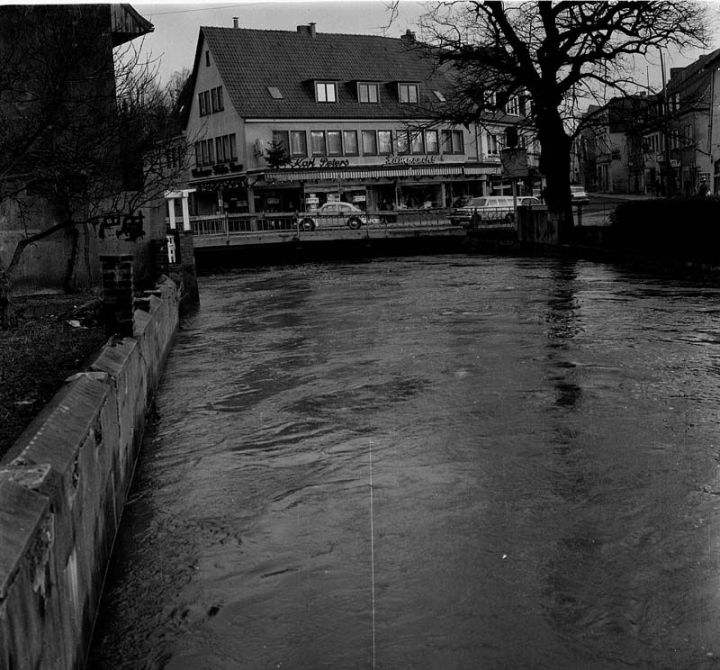 Hochwasser Innenstadt 1965