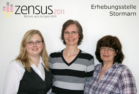 Das Team der Zensus-Erhebungsstelle Stormarn, von links: Janina Weber (Leiterin), Tania Lahann und Renate Schönfeldt