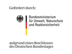 Gefördert durch das Bundesministerium für Umwelt, Natur und  Reaktorsicherheit; Anklicken öffnet die Internetseite des Ministeriums in einem neuen Fenster