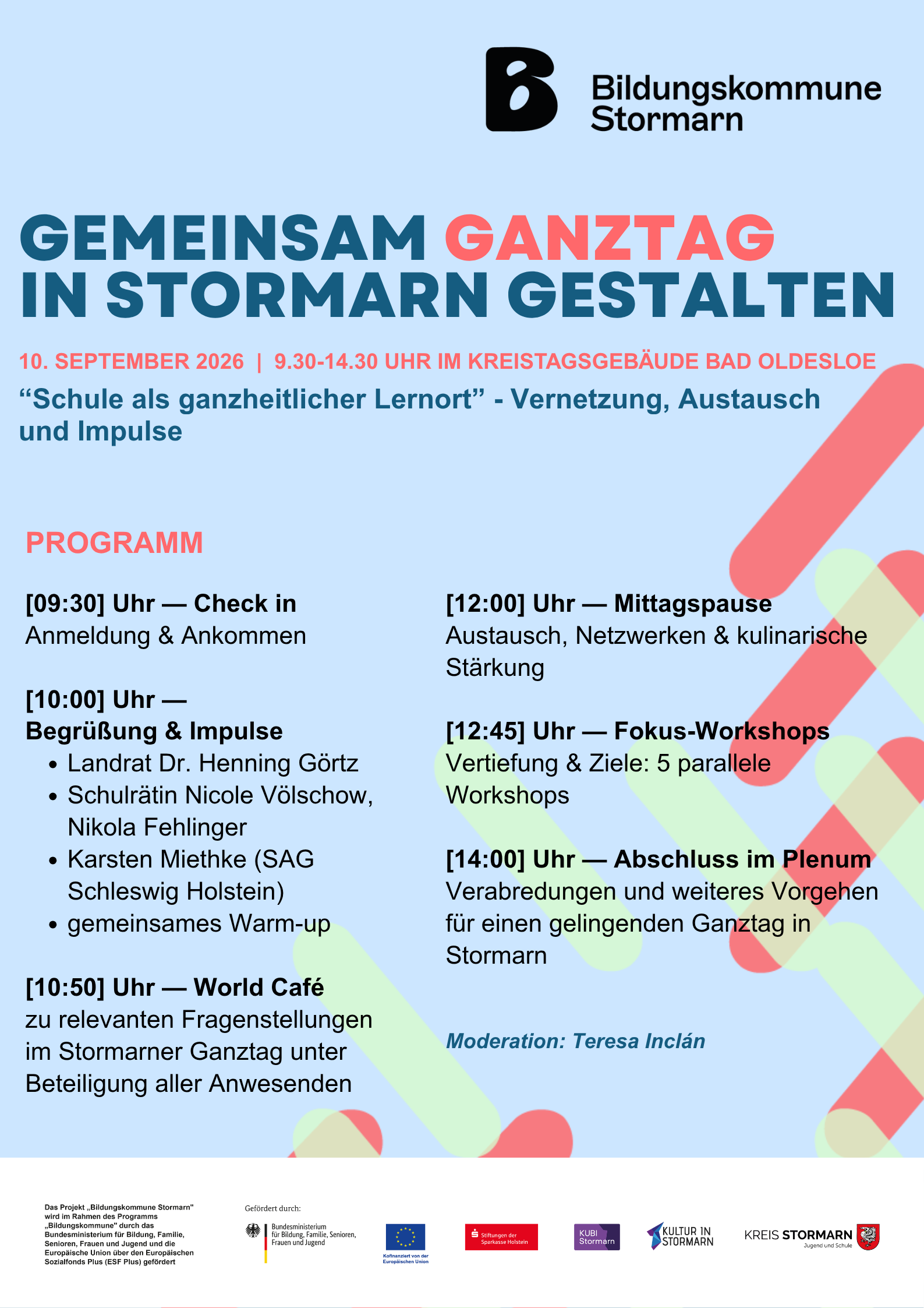 Der Flyer für das Programm zum Netzwerktag