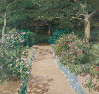 Fritz Overbeck: Rosenweg, Öl/Leinwand, 1908