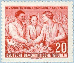 Briefmarke zum Frauentag in der DDR
