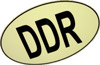 DDR-Aufkleber