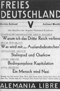 Titelblatt der Zeitschrift Freies Deutschland