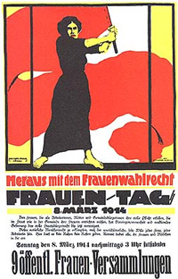 Plakat zum Frauentag 1914