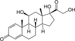 Strukturformel Prednisolon