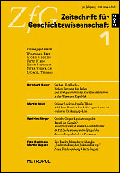Titelbild Zeitschrift für Geschichtswissenschaft