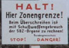 Schild im Westen vom Priwall (www.priwall.net)