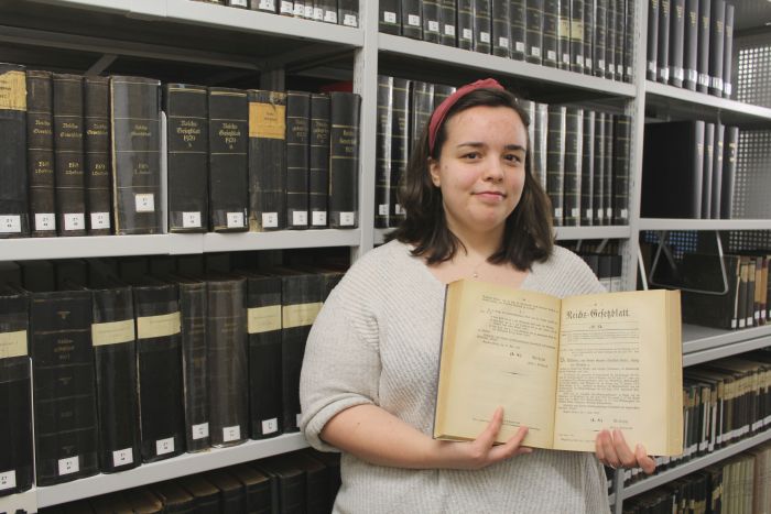 Jannica Heinrich hat im Praktikum erlebt, wie lebendig Archivarbeit ist.