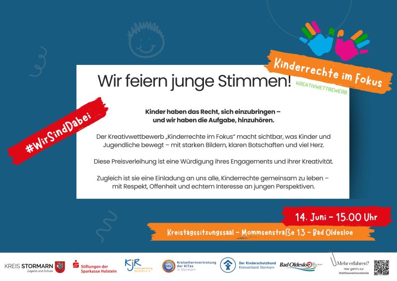 Kinderrechte im Fokus - Einladungskarte Preisverleihung