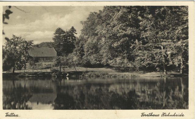 Postkartenmotiv eines Ausflugsortes zur Sommerfrische - Forsthaus Hahnheide Trittau © Kreisarchiv Stormarn