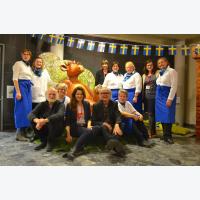Gruppenbild – Team der KreisLandFrauen mit Roger Josefsson, Tanja Lütje, Tor Svae, Stephanie Brunsen, Daniela Frackmann © Kreis Stormarn